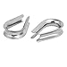 uxcell 8mm 5/16inch Standard Stainless Steel Wire Rope Cable Thimbles 10 Pcs