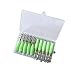 Muzata Fluorescent Squid Cuttlefish Sleeve Jig Fishing Lure Bait Head Hooks Luminous Octopus Lure Glow in Dark 10PCS