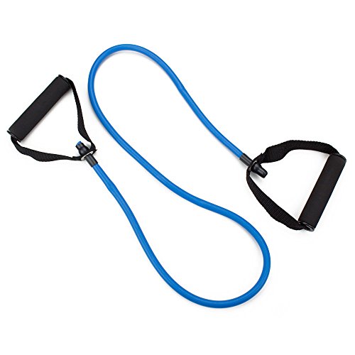 Crown Sporting Goods 4' Medium Tension (12 lb.) All-Purpose Exercise Resistance Band (Blue)