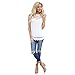 Flank Women Fashion Summer Casual Loose Sleeveless Vest Tank Tops (S)