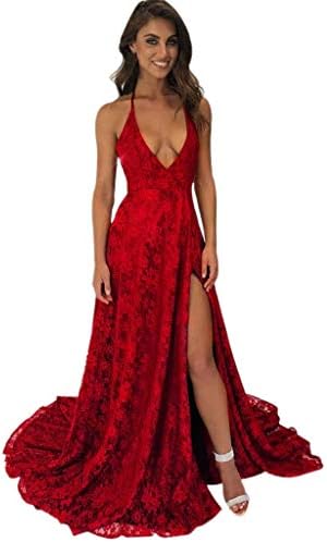 kaifongfu V-Neck Women Dress Ladies Sleeveless Elegant ong Prom Dress