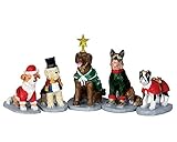 Lemax Village Collection Costumed Canines Set of 5 # 32126