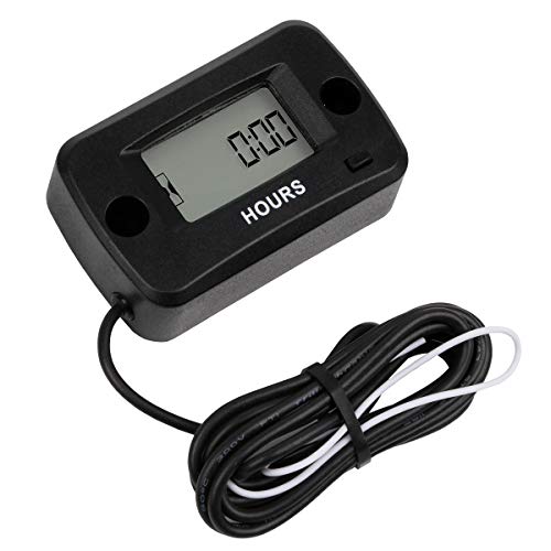 AIMILAR Digital Re-settable Maintenance Hour Meter for Gas Engine Cropper Generator Lawn Mower RV ATV Dirt Bike Motocross Boat Tractor