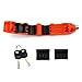 LEXIN ELECTRONICS DESIGN FOR BIKE LEXIN Motorcycle Scooter Handlebar Grip Lock Anti Theft Security Lock Fits Grip Sizes From 1-1.5inch Orange