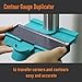 Moongo Tool Contour Gauge Duplicator, Profile Gauge, Shape Duplicator, 5 inch Precisely Copy Tool for Perfect Fit and Easy Cutting Irregular Shape - Best Unique Tool Gifts for Men, Dad/Father