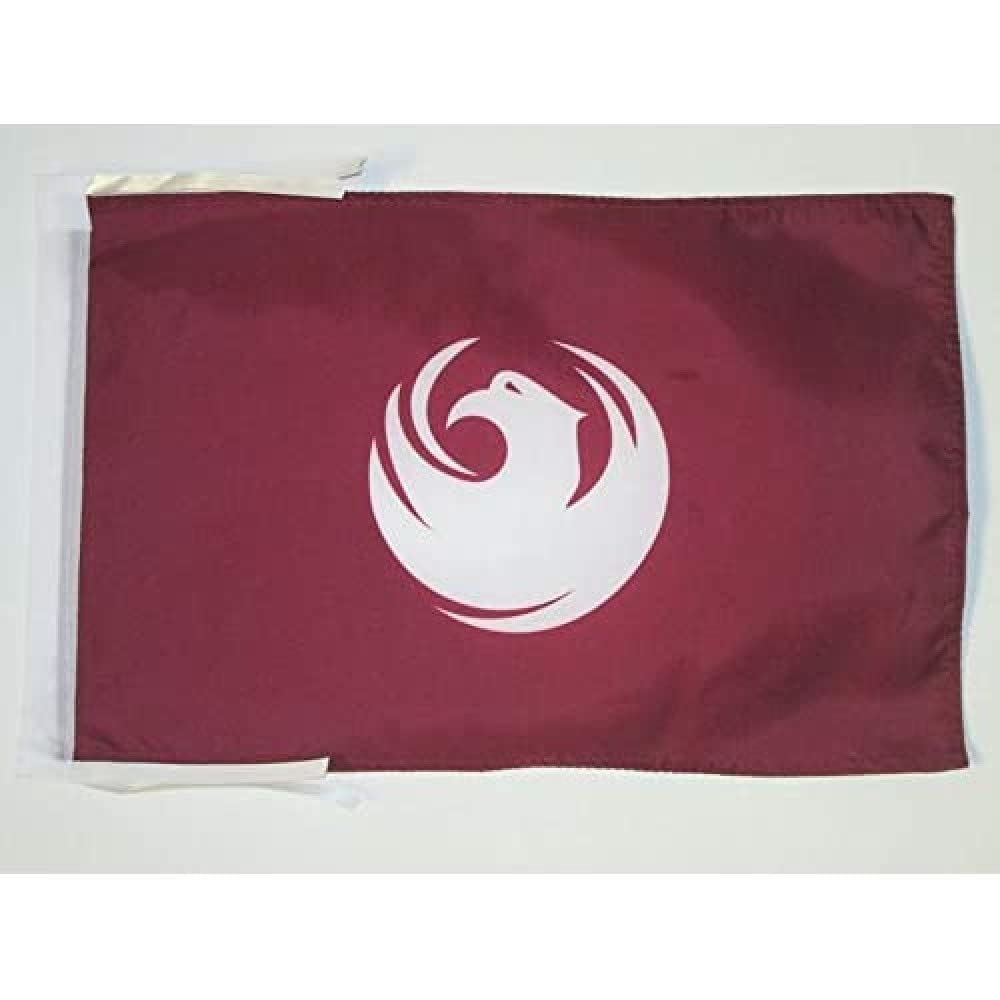 AZ FLAG - Phoenix Flag - 18'' x 12'' - 100% Polyester Phoenix city - Arizona Small Banner with Two Cords - Fade Resistant - Vivid Colors - 18x12 in - 45x30 Cm — image 1