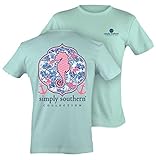 Simply Southern Tees Short Sleeve Preppy Seahorse