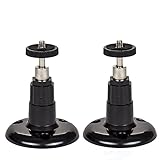 Security Wall Mount- Adjustable Indoor/Outdoor Mount Compatible with Arlo, Arlo Pro, Arlo Pro 2, Arlo Pro 3, Arlo Ultra, and Other Compatible Models - by Dropcessories (2 Pack, Black)