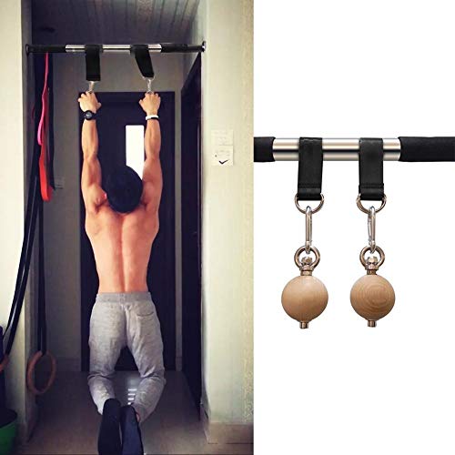 Pull-ups Ball Power Ball with Straps Hand Grip Strength Trainer Exerciser,Doorframe Pull-up Bar Wrist Balls,Fitness Equipment for Arm Strength Rock Climbing Exercis
