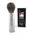 G.B.S 100% Modern Style Silver Grey Metal Canister Shaving Brush 100% Pure Badger Bristle Travel Shaving Brush | Shaving Razor for The Ultimate and Best Wet Shaving Experience