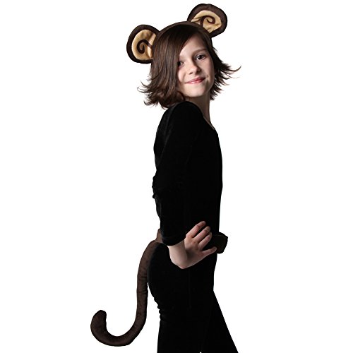 Monkey Business Headband Ears & Tail Costume Set