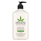 Hempz Herbal Body Moisturizer, Fresh Coconut/Watermelon, 17 Fluid Ounce