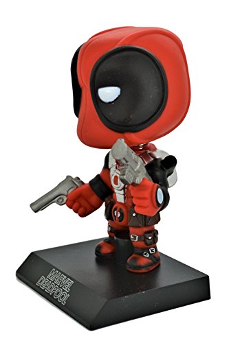 Deadpool PVC Bobble Head Figure Car Dashboard Office Home Accessories Ultra Detail Doll . (DEADPOOL)