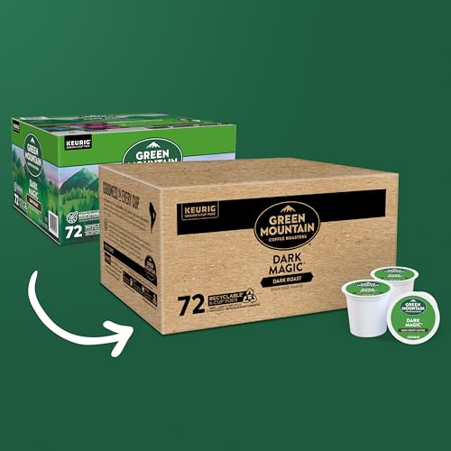 GREEN MOUNTAIN COFFEE ROASTERS DARK MAGIC KEURIG SINGLE-SERVE K-CUP PODS, DARK ROAST COFFEE 12