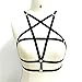 PHOTNO Alluring Women Harness Bra Elastic cage Bra Strappy Halter Bra Hollow Out Bra Bustier Crop top (L, Black)