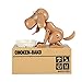 Sizet Mechanical Save Adorable Robotic Hungry Dog Saving Bank Coin Gift Box Collection Piggy Bank