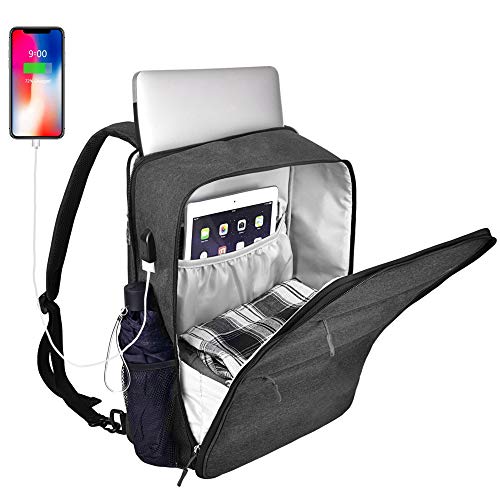 Slim & Expandable Laptop Backpack 15 15.6 16 Inch Sleeve with USB Port