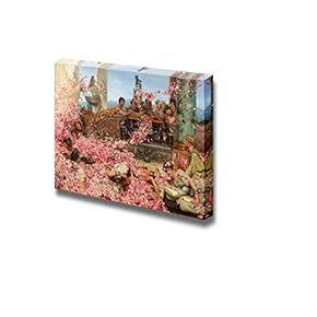 The Roses of Heliogabalus by Lawrence Alma-Tadema - Canvas Print Wall Art Famous Painting Reproduction - 12" x 18"