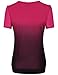 Tops For Women, Messic Short Sleeve Round Necck Ombre Oversized Summer Clothes Light Rose,XX-Large