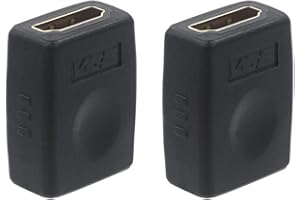 VCE HDMI Coupler HDMI Female to Female Connector 3D 4K Extension Adapter Compatible with PCs and Xbox One，Wall-Mounted TVs and Five TV Sticks, 2-Pack