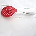 TENTA KITCHEN Premium Silicone Kitchen Utensil Silicone Slotted Skimmer Strainer Spoon with 18/0 Stainless Steel Stay Cool Handle