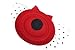 Women's Fascinators Hat Pillbox Hat Cocktail Party Hat with Dot Veil Bowknot Hair Clip, Red, One Size