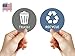 VBAP CORP Recycle Trash Bin Sticker - (Pack of 4) 5