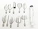 Joinor Set of 11 3D Gelatin Jelly Art Tools Stainless Steel Pastry Nozzles For Jelly Cake Pudding Decor