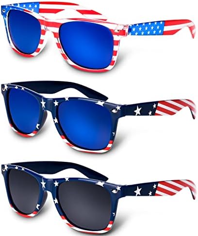 12 Pairs American Flag Sunglasses UV400, 4th of July  display picture 3