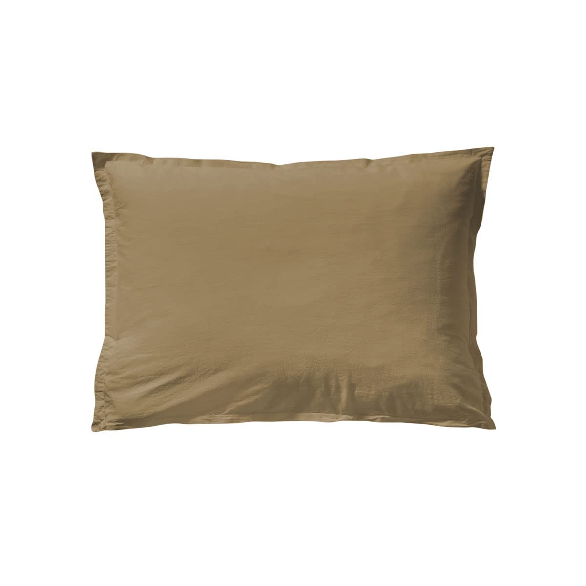 Plain Washed Cotton Pillowcase, Soft Line, 50 x 75 cm, Made in France