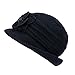 Lawliet Womens 1920s Winter Wool Cap Beret Beanie Cloche Bucket Hat A299 (Black)