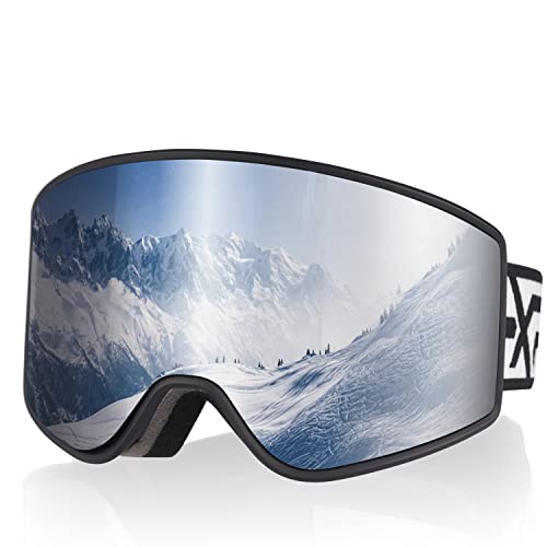 EXP VISION Skibrille Anti Fog Eltern-Kind Schneebrille Set, 100% UV Schutz OTG Snowboardbrille für Männer, Frauen, Jugendliche, Kinder