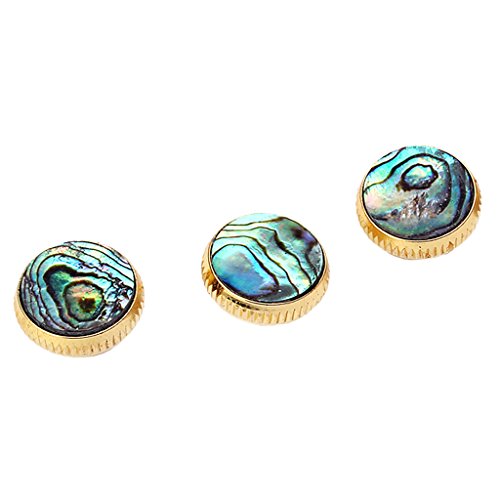 image for MonkeyJack Replacement Set of 3 Gold Plated Abalone Shell Inlays Trump
