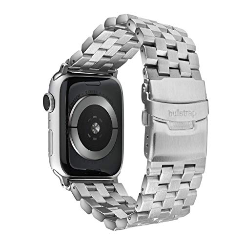 ایگرد | قیمت و خرید Bullstrap Men's 316L Stainless Steel Metal Watch Band  Compatible with Apple Watch Series 1-6, 40mm-38mm, Silver