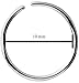 Forbidden Body Jewelry 20g 10mm (3/8 Inch) Surgical Steel Seamless Nose Ring & Cartilage Hoop with Comfort Round Ends