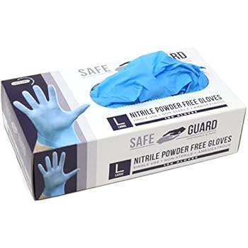 Amazon.com: Safeguard Nitrile Disposable Gloves, Powder