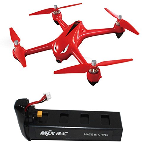 Binmer(TM) Durable 7.4V 1800mAh High Capacity Lipo Battery for MJX Bugs 2C/2W RC Quadcopter (black)