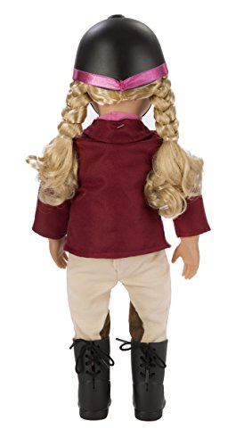 Our Generation Lily Anna Poseable Deluxe Doll Set with Riding Outfit, Award Ceremony Outfit, and "Adventure At Shelby Stables" Storybook