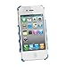 NEW Electroplating Hollow Pattern PC Case, Blue Hard Back Cover for iPhone 4S and 4