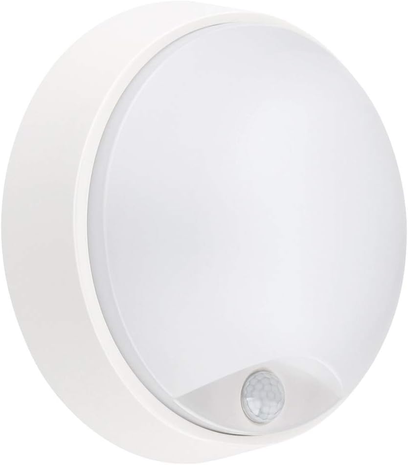LightHub 10W LED Outdoor Round Circular Wall Mounted PIR Motion