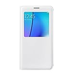 Galaxy Note 5 Case, LUNIWEI Luxury [Window Flip] Faux Leather Case Cover (...