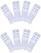 KTOBTEL 8 Pieces Women Bra Extenders 2 Hooks 3 Rows Elastic Bra Band Hook Strap Extensions Bra Accessories (White)