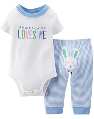 Baby Boys' Easter 2-piece Bodysuit Set