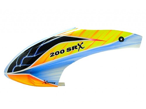 XCanopy Airbrush Fiberglass Black Eyes Canopy - BLADE 200 SRX XCanopy Airbrush Fiberglass Black Eyes Canopy - BLADE 200 SRX