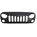 DEDC Jeep JK Grille Jeep Wrangler Griile Angry Bird Jeep Grill Jeep Rubicon Sahara Grille Black Front Grille Shell For Jeep 2007-2015