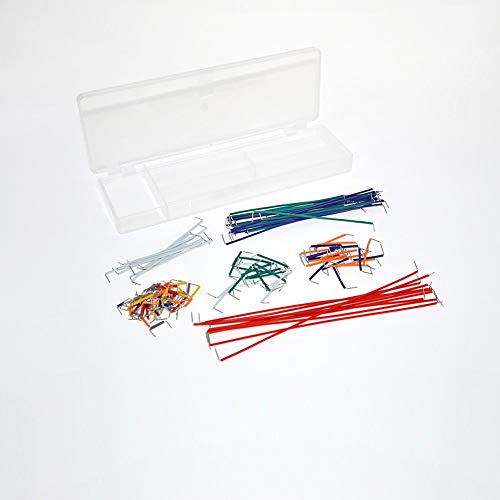 Breadboards Dupont Jumper Wires Set for Raspberry Pi & Arduino + Preformed Assorted Length U Shape Solderless Cable Kit Box for prototyping Solder Circuits (Jumper Wires Box)