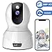 Security Camera 1536P Pet Camera - KAMTRON WiFi Wireless Home Camera Full HD 3MP IP Video Surveillance System with IR Night Vision, Motion Detection and Two-Way Audio - Cloud Storage, White