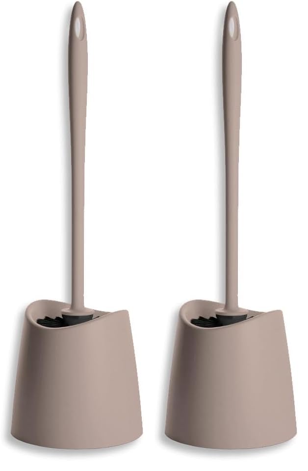 TATAY Toilet Brush WC-Standard, Polypropylene, Taupe, One Size (Pack of 2) — image 1
