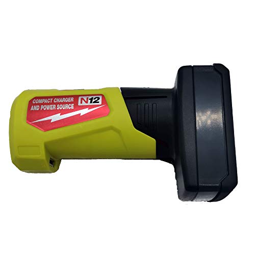 Replacement Portable Yellow Safe Charger Tools Converter USB ABS Adapter Power Source for Milwaukee Lithium Battery 12V M12