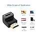 UGREEN HDMI 90 Degree Right Angle Adapter Gold Plated High Speed HDMI Male to Female Connector Adapter for Roku TV Stick